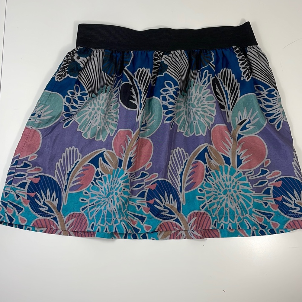 ICÔNE 100% silk mini skirt, Small/ medium